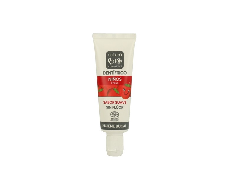 Dentífrico para niños 25 ml (Fresa) NaturaBIO Cosmetics
