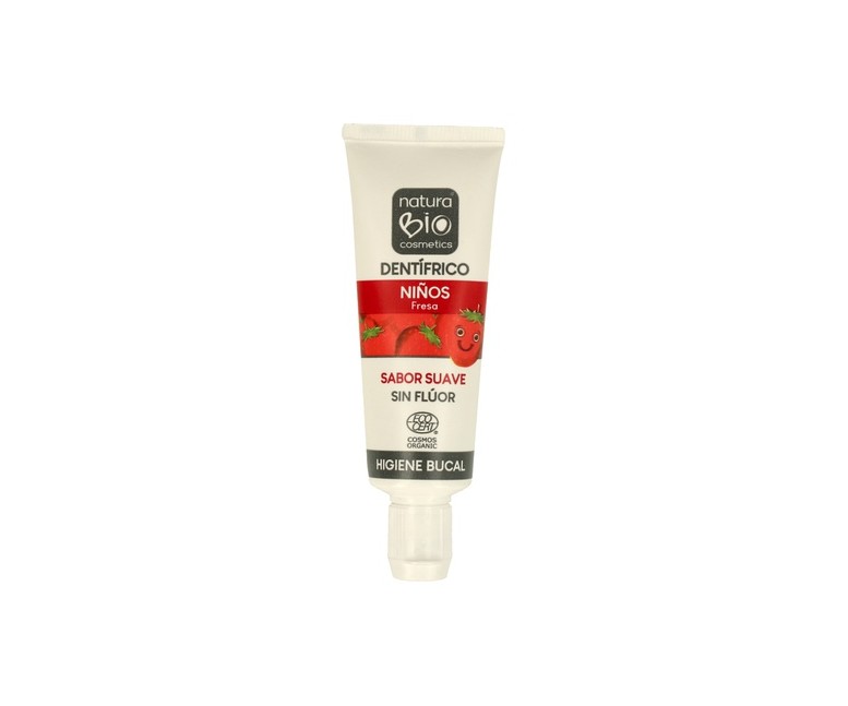 Dentífrico para niños 25 ml (Fresa) NaturaBIO Cosmetics