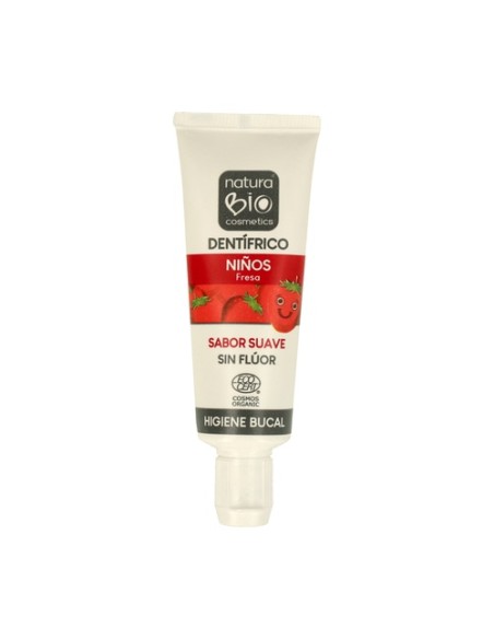 Dentífrico para niños 25 ml (Fresa) NaturaBIO Cosmetics