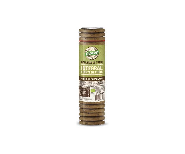 Galleta de Trigo Integral con Chips de Chocolate 250 g Biocop
