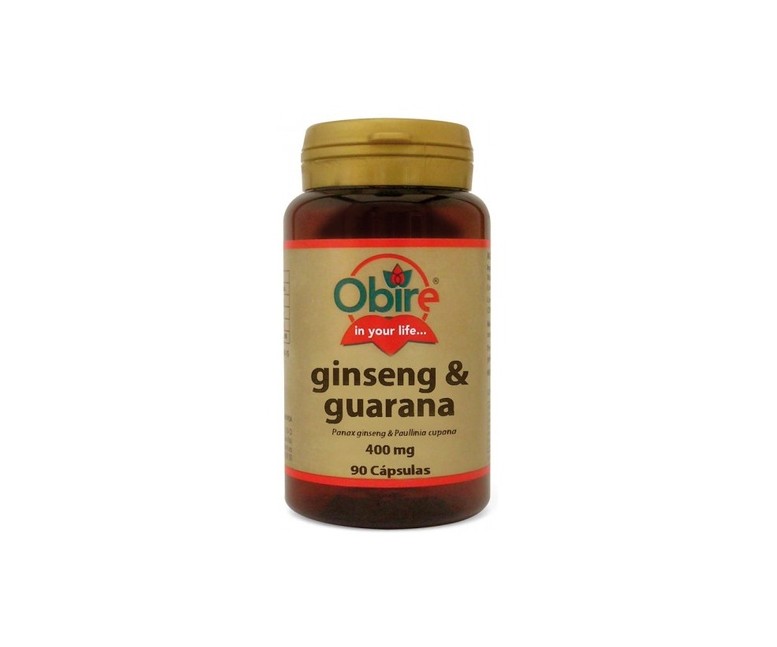 Ginseng y Guarana 90 cápsulas de 400mg Obire