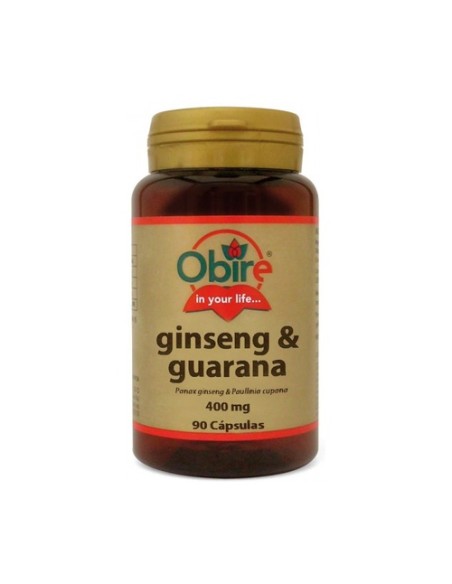 Ginseng y Guarana 90 cápsulas de 400mg Obire
