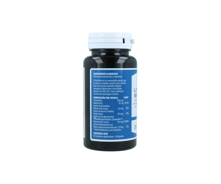 L-Triptófano plus 500mg 60 cápsulas de 500mg Bonusan