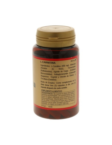 L-Carnitina 90 cápsulas (450mg) Obire