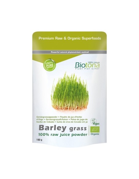 Barley Grass Raw Cebada Bio 150 g Biotona