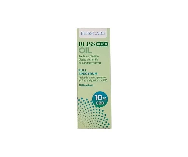 Blisscbd aceite de cáñamo 10% CBD 10 ml de aceite BLISSCARE