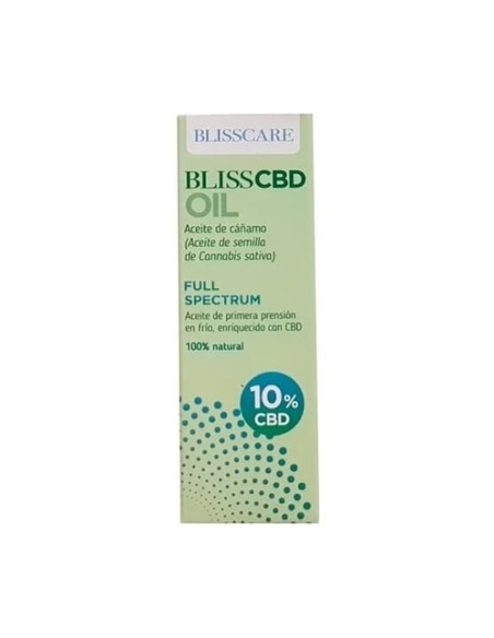Blisscbd aceite de cáñamo 10% CBD 10 ml de aceite BLISSCARE