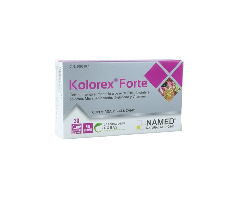 Kolorex forte 30 cápsulas de 10mg Named