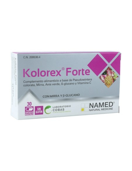 Kolorex forte 30 cápsulas de 10mg Named