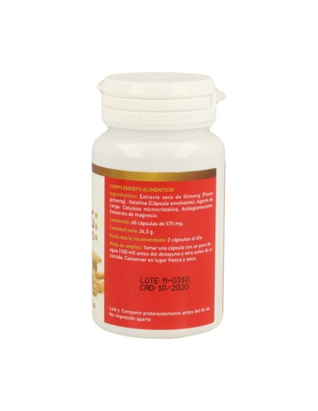 Ginseng Coreano 60 cápsulas de 500mg Plantapol