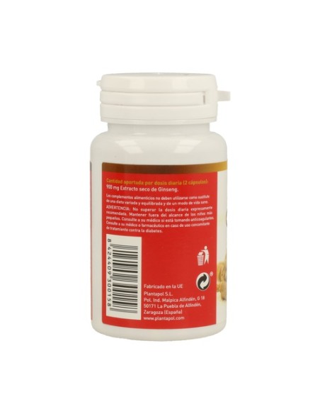 Ginseng Coreano 60 cápsulas de 500mg Plantapol