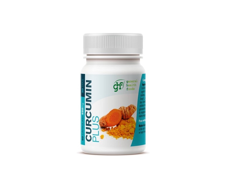 Curcumin plus antioxidante y salud articular 60 cápsulas de 550mg GHF