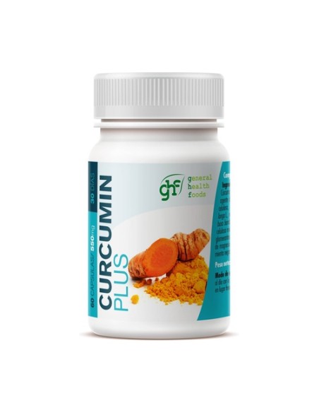 Curcumin plus antioxidante y salud articular 60 cápsulas de 550mg GHF