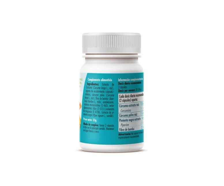 Curcumin plus antioxidante y salud articular 60 cápsulas de 550mg GHF