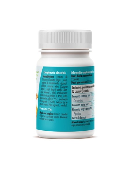 Curcumin plus antioxidante y salud articular 60 cápsulas de 550mg GHF