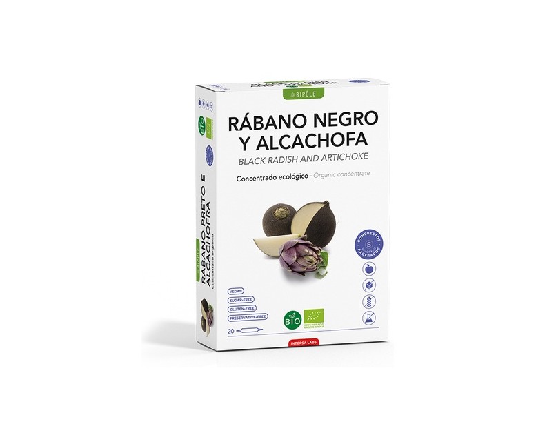 Rábano Negro y Alcachofa 20 ampollas de 10ml Intersa