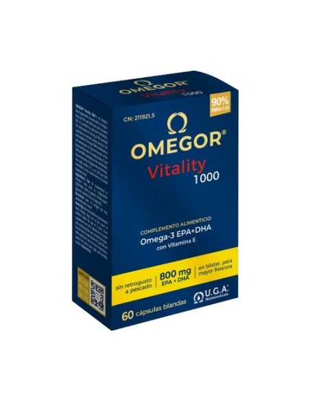 Omegor vitality 1000 omega3 60 cápsulas Uga Nutraceuticals