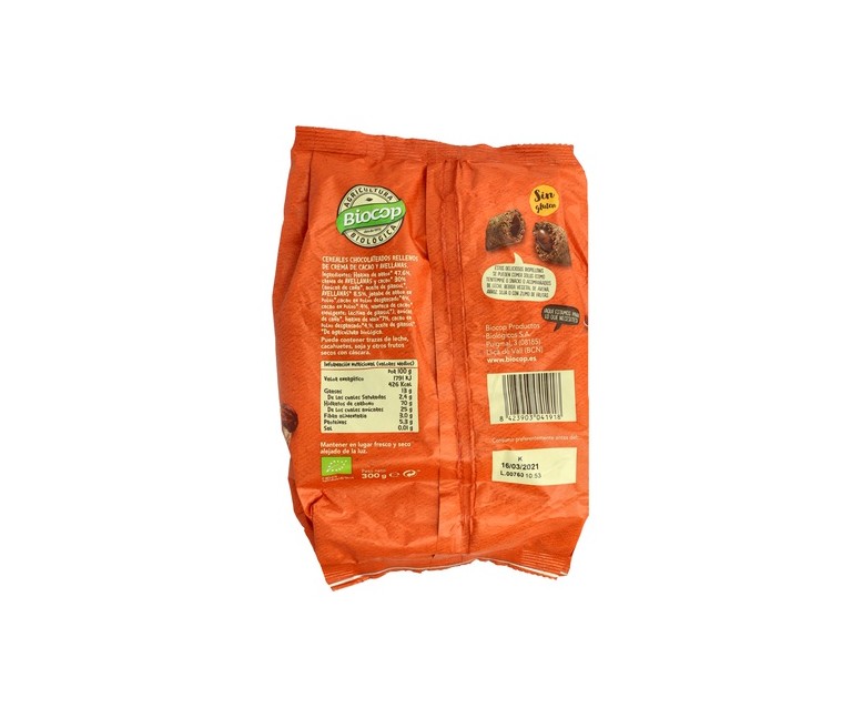 Biopillows Choco Avellanas 300 g Biocop
