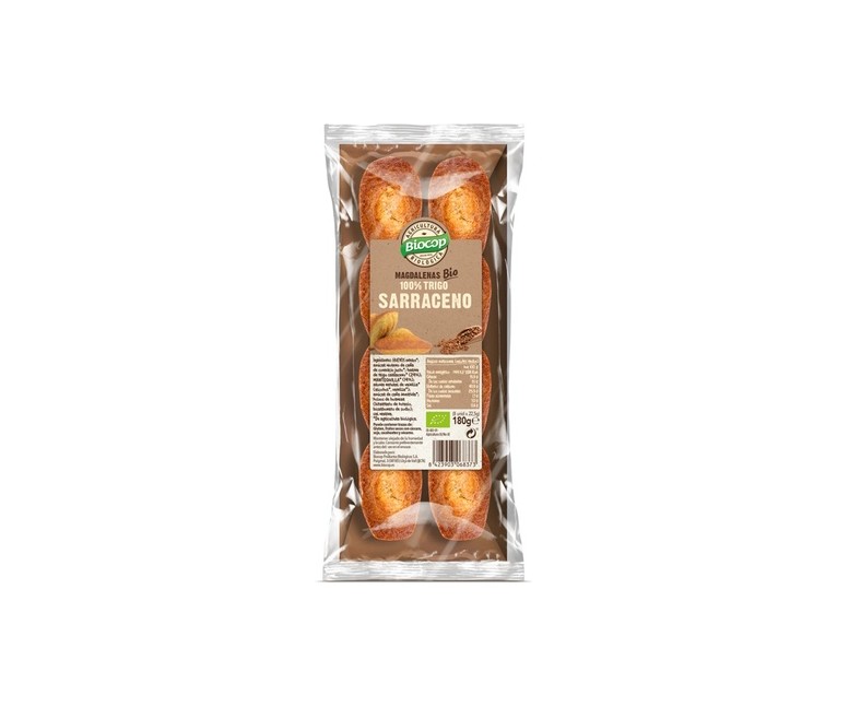 Magdalenas trigo sarraceno Bio 180 g Biocop