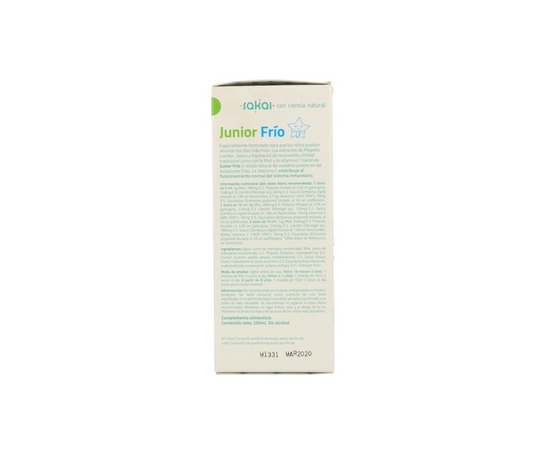 Junior Frio Jarabe 250 ml Sakai