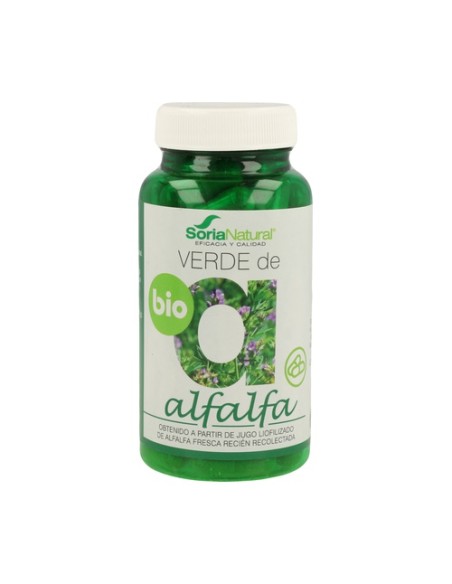 Verde de Alfalfa Bio 80 cápsulas de 630mg Soria Natural