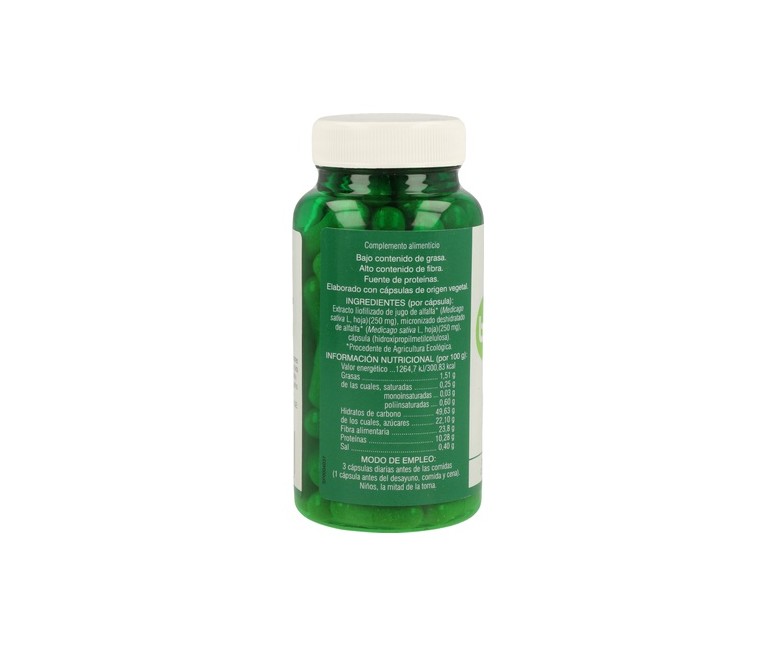 Verde de Alfalfa Bio 80 cápsulas de 630mg Soria Natural
