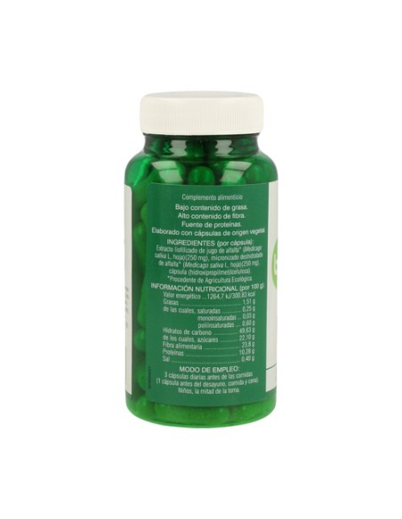 Verde de Alfalfa Bio 80 cápsulas de 630mg Soria Natural