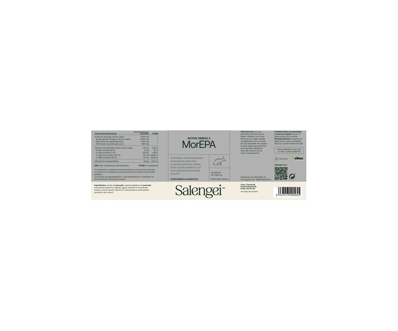 Active omega 3 Morepa 60 perlas de 1506mg Salengei