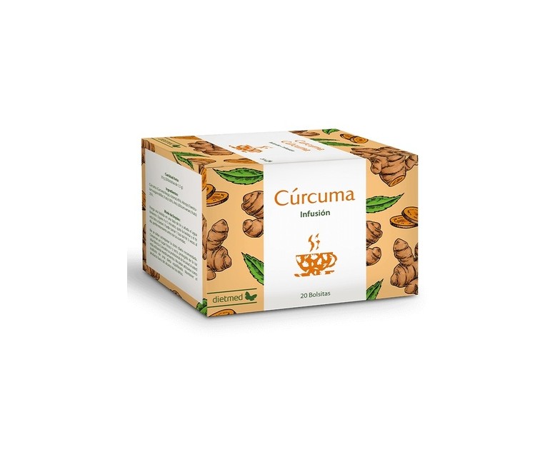 Infusión cúrcuma 20 bolsitas infusoras de 1.5g Dietmed