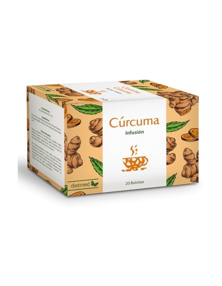 Infusión cúrcuma 20 bolsitas infusoras de 1.5g Dietmed