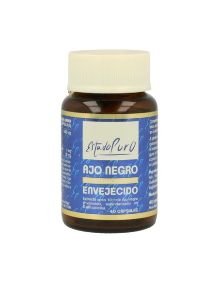 Ajo negro envejecido 40 cápsulas vegetales de 650mg Estado Puro