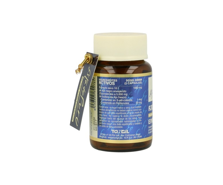 Ajo negro envejecido 40 cápsulas vegetales de 650mg Estado Puro