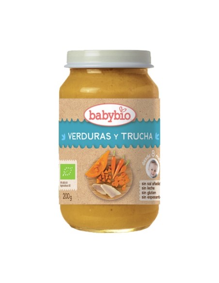 Tarrito Verduras con Trucha 8m+ 200 g (Pescado - Verduras) Babybio