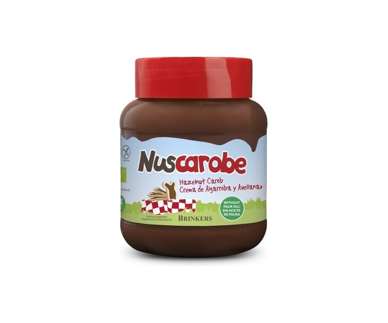 Crema de Algarroba y Avellana Bio 350 g Nuscarobe