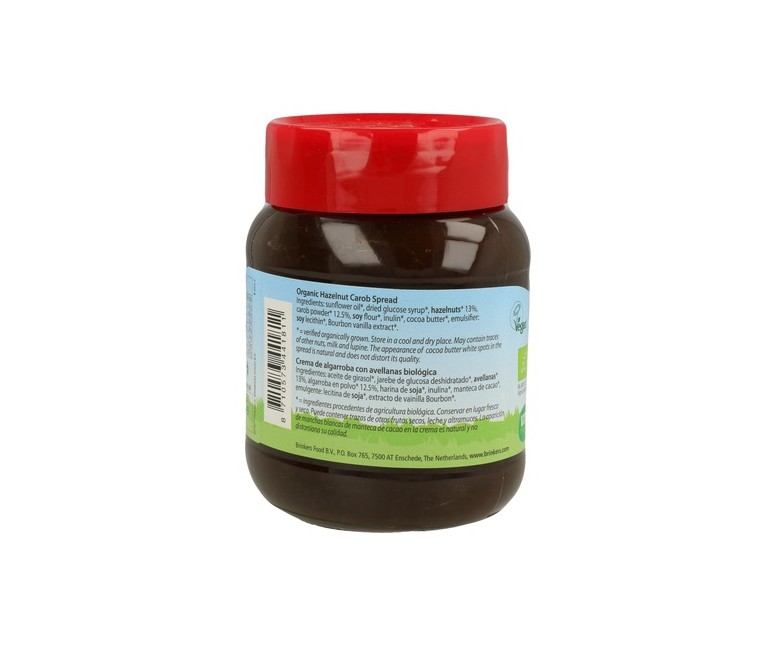Crema de Algarroba y Avellana Bio 350 g Nuscarobe