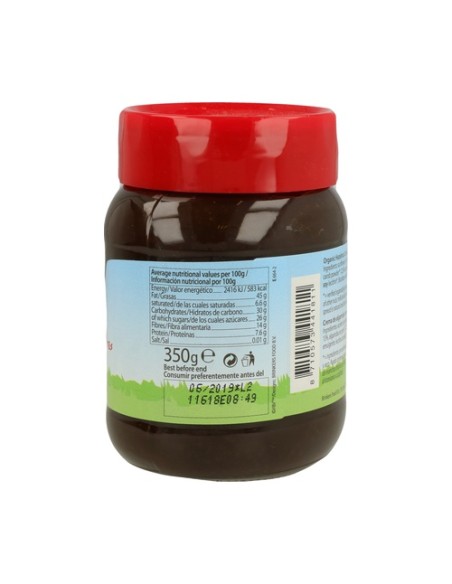 Crema de Algarroba y Avellana Bio 350 g Nuscarobe