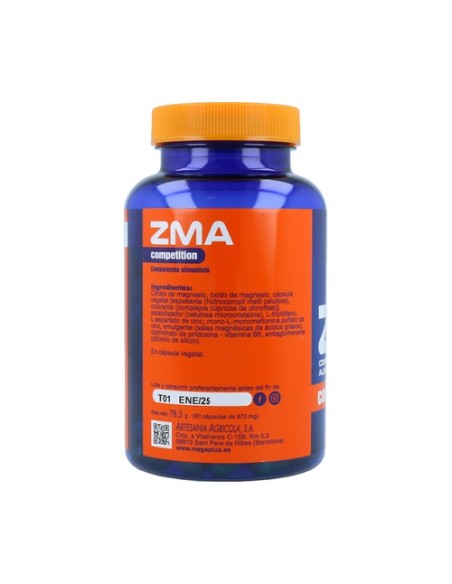Zma 90 cápsulas Mega Plus