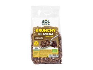 Muesli krunchy de avena sin gluten con chocolate Bio