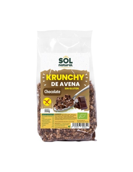 Muesli krunchy de avena sin gluten con chocolate Bio 350 g Sol Natural