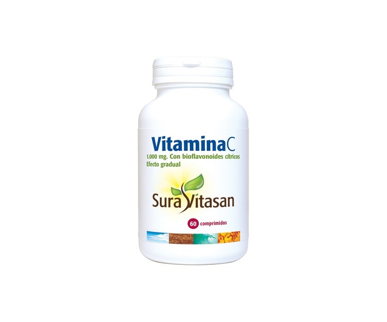 Vitamina C 60 comprimidos de 1000mg Sura Vitasan