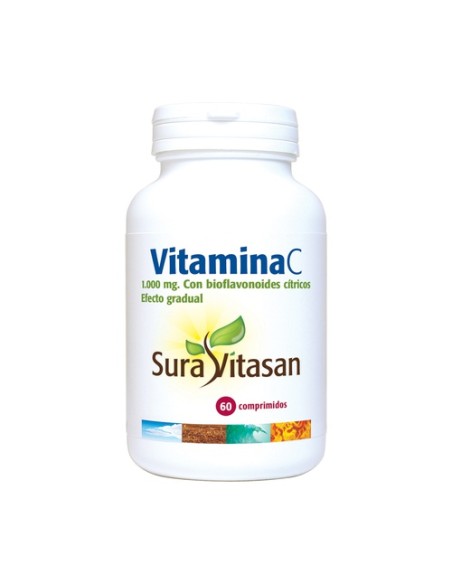Vitamina C 60 comprimidos de 1000mg Sura Vitasan