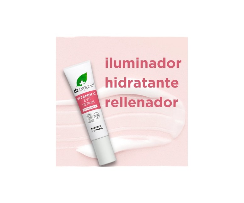 Sérum de ojos iluminador Vitamina C 15 ml de sérum (Guayaba) Dr. Organic