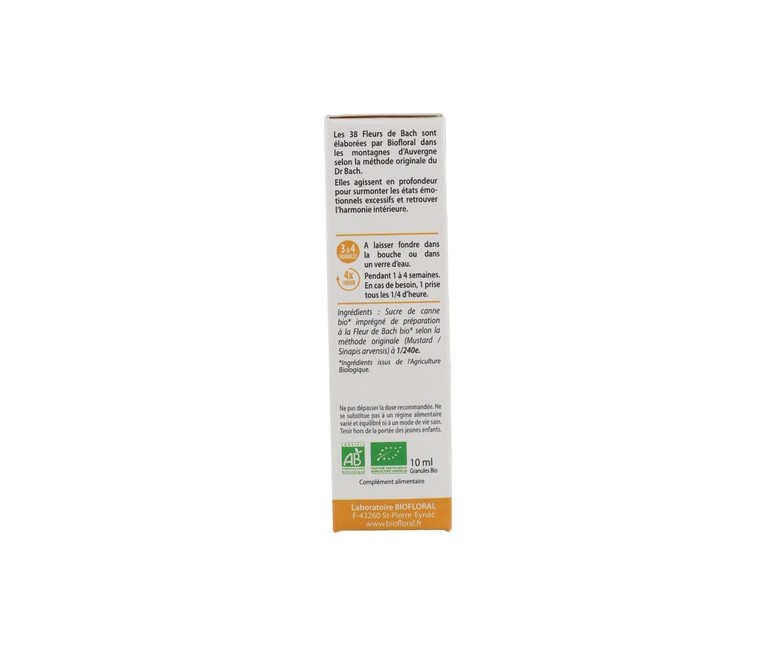Flores de Bach mostaza Nº21 Bio 300 gránulos Biofloral