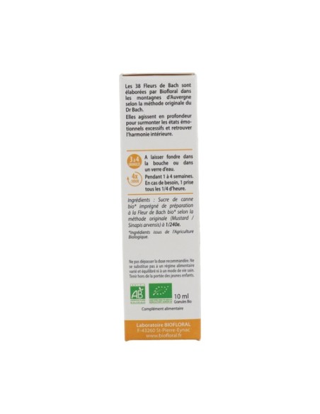 Flores de Bach mostaza Nº21 Bio 300 gránulos Biofloral