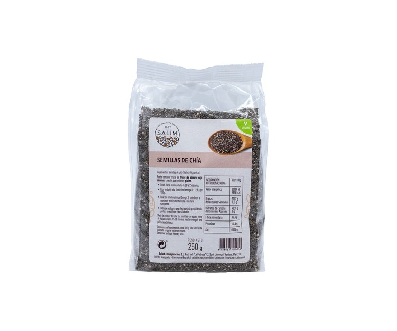 Semillas de chía 250 g Int-Salim