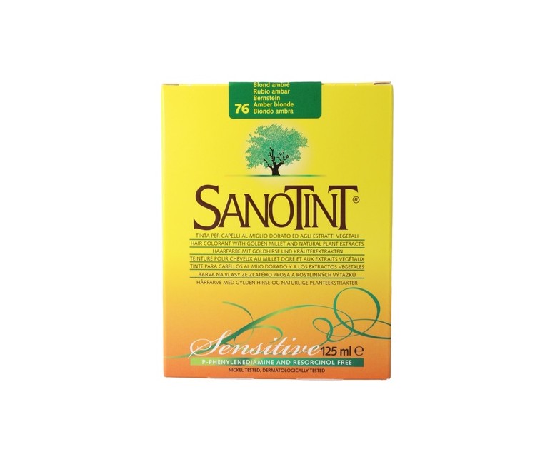 Tinte Sensitive 76 Rubio Ambar 125 ml (Rubio) Sanotint