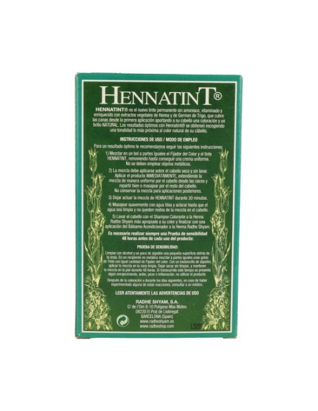 Hennatint Castaño Caoba Claro 1 unidad Radhe Shyam