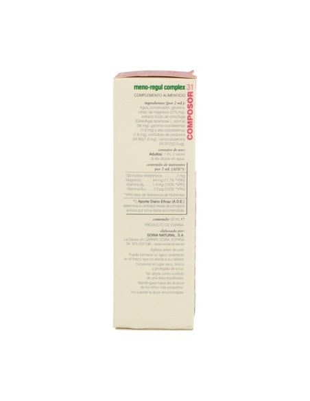 Composor 31 Meno-Regul Complex Fórmula XXI 50 ml Soria Natural