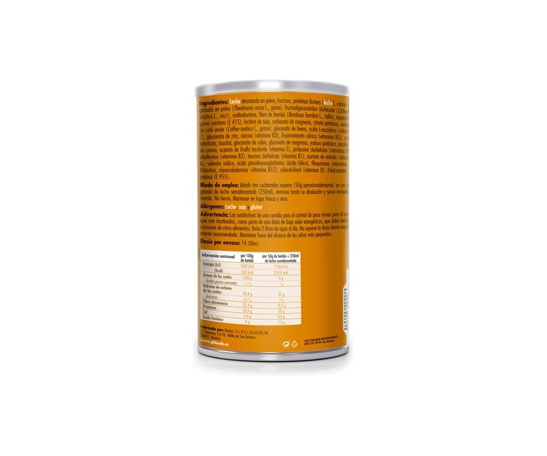 Batido saciante polvo sabor chocolate 700 g de polvo GHF