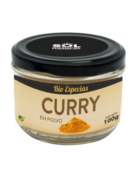 Curry en polvo bo 100 g de polvo Sol Natural